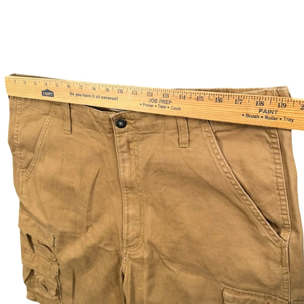 Wrangler Authentics Mens Cargo Shorts‎ Brown Workwear Utility 38 Waist Gorpcore